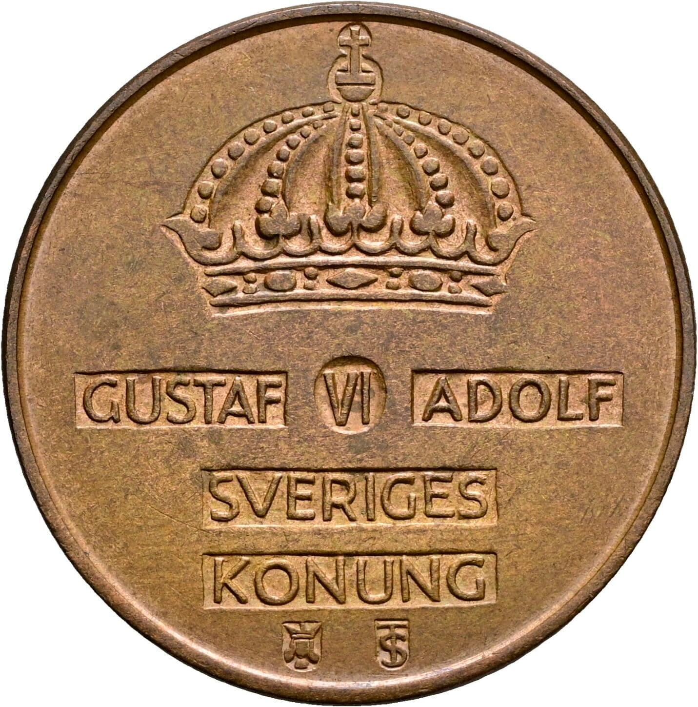 5 Öre Gustav VI. Adolf (1950-1973) 1959 – Rückseite