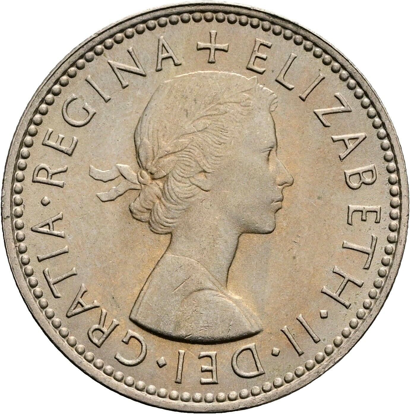 1 Shilling Elisabeth II. 1952-2022 1965 – Vorderseite
