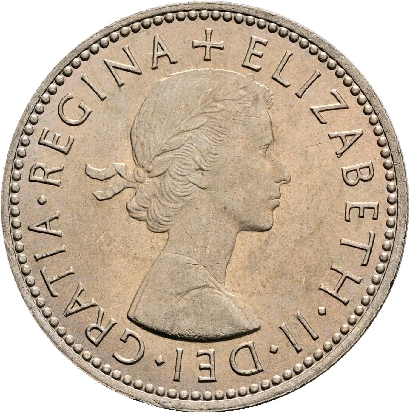 1 Shilling Elisabeth II. 1952-2022 1966 – Vorderseite