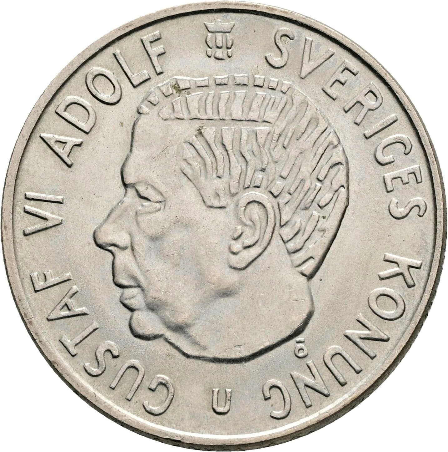 2 Kronor Gustav VI. Adolf (1950-1973) 1971 – Vorderseite