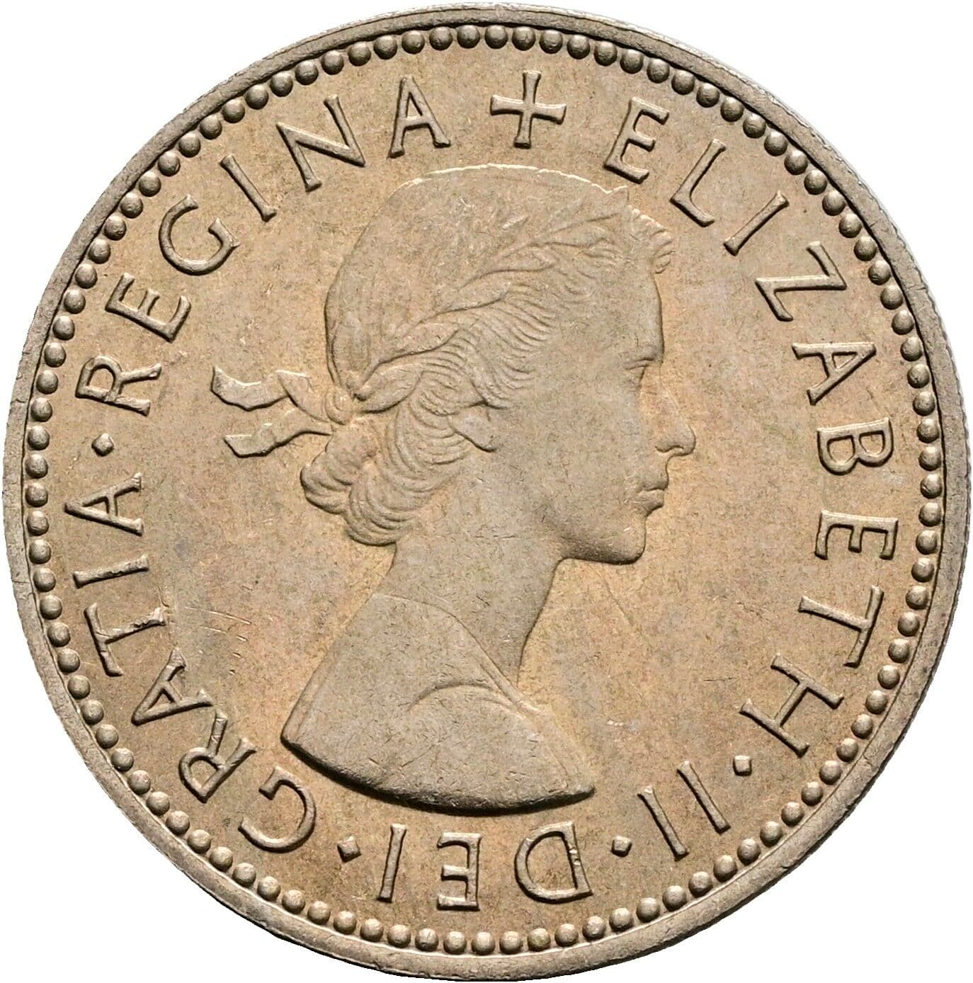 1 Shilling Elisabeth II. 1952-2022 1966 – Vorderseite