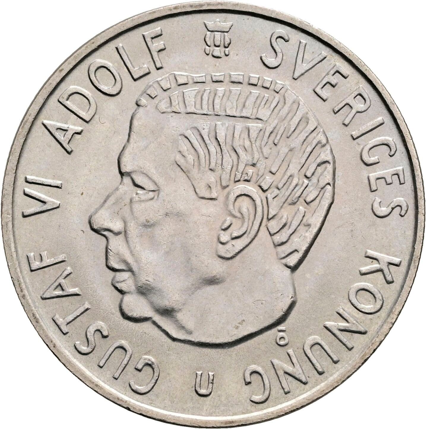 2 Kronor Gustav VI. Adolf (1950-1973) 1971 – Vorderseite