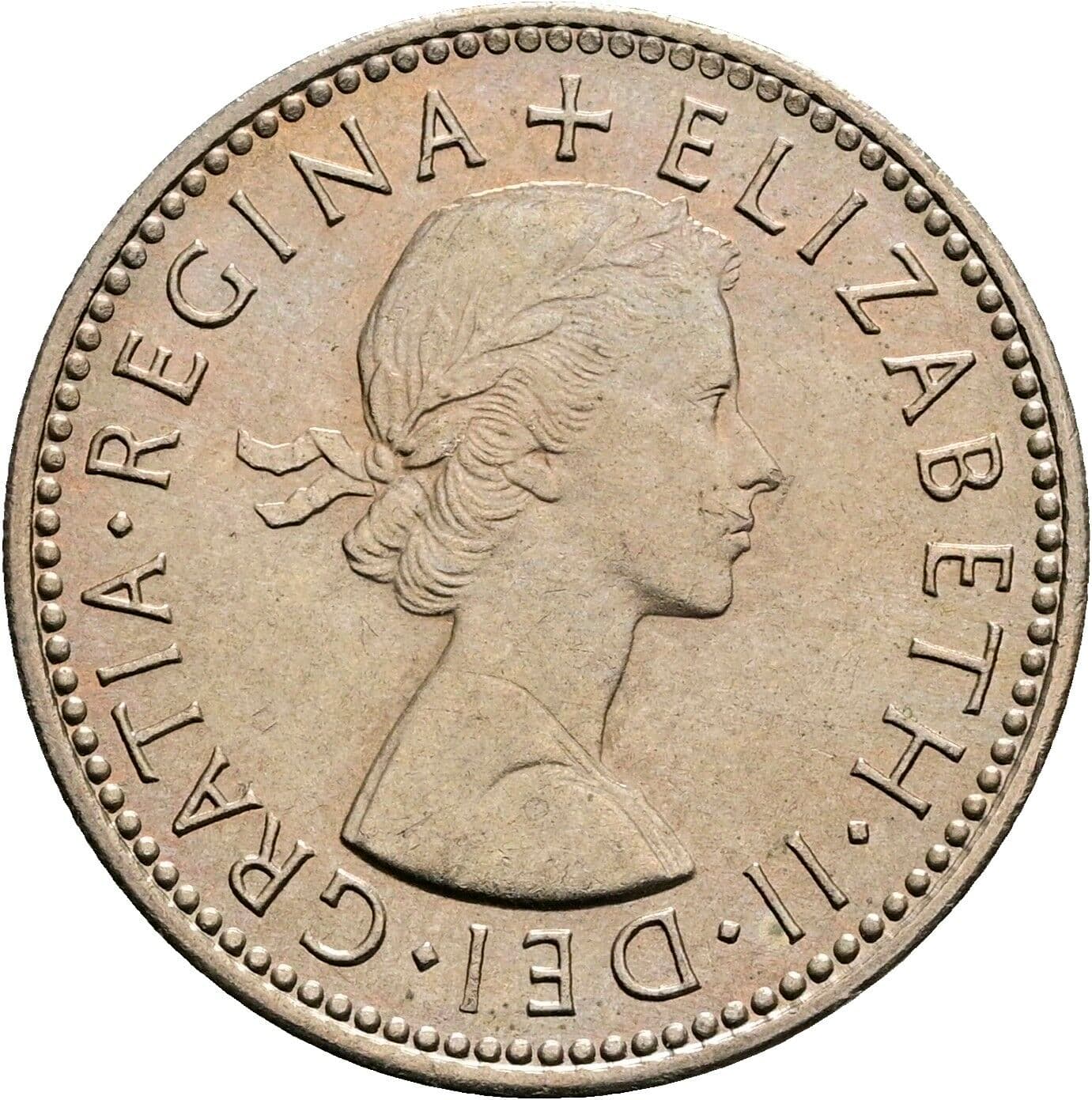 1 Shilling Elisabeth II. 1952-2022 1965 – Vorderseite