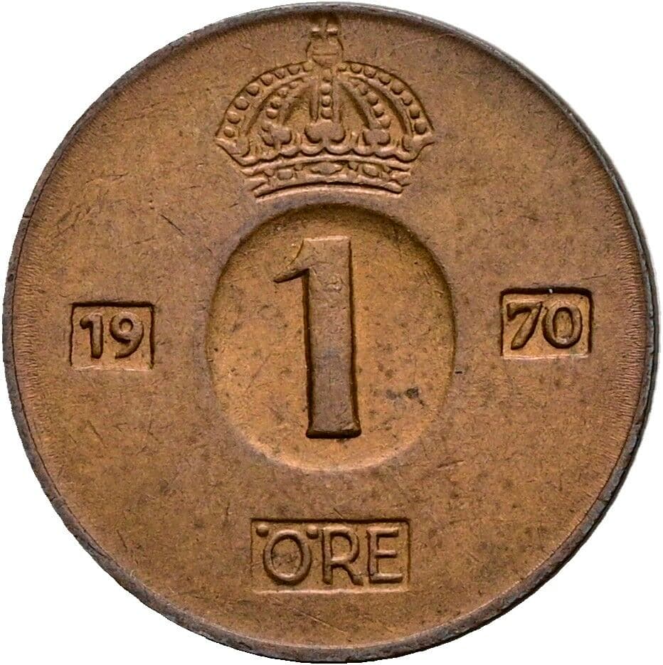 1 Öre 1970 – Vorderseite