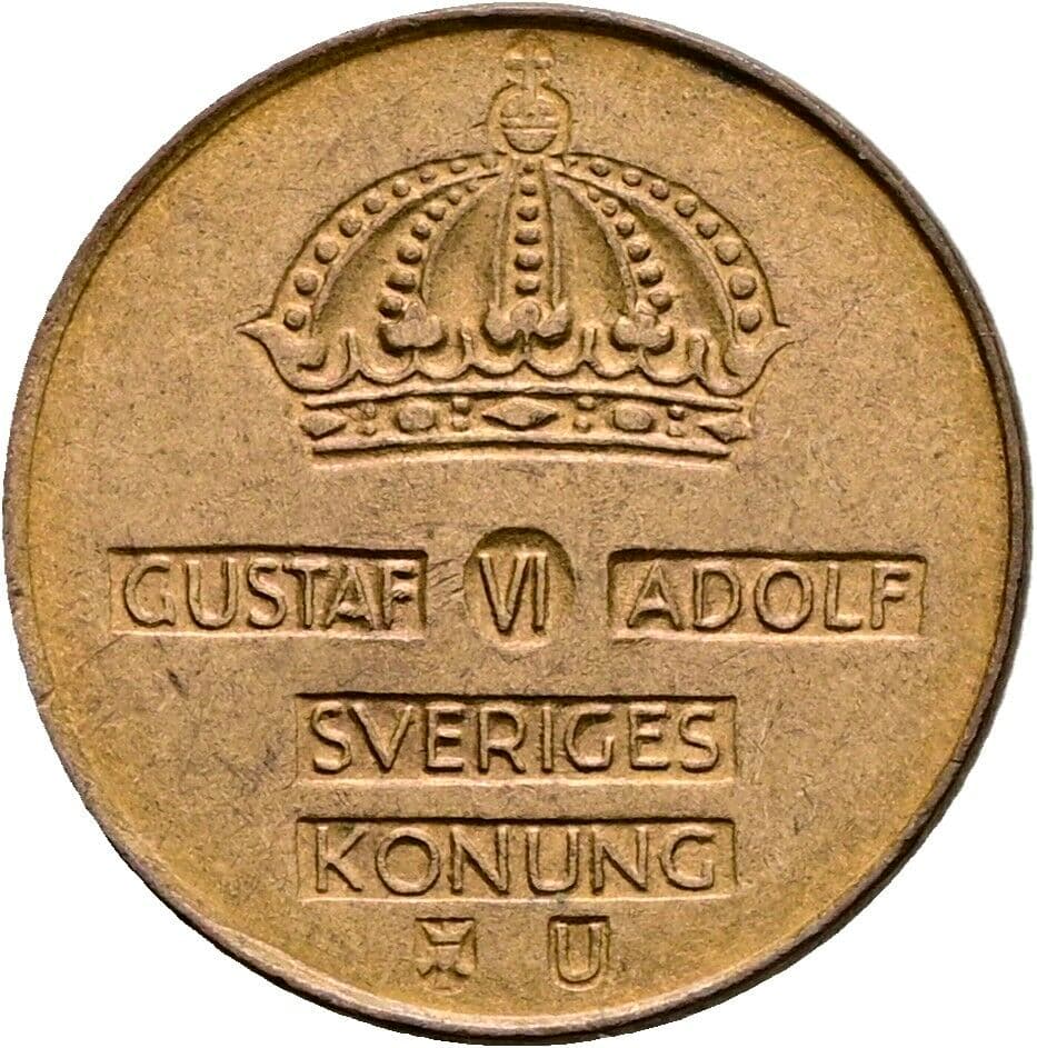 1 Öre Gustav VI. Adolf (1950-1973) 1964 – Rückseite