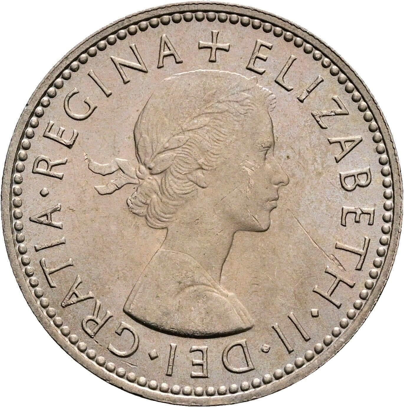 1 Shilling Elisabeth II. 1952-2022 1965 – Vorderseite