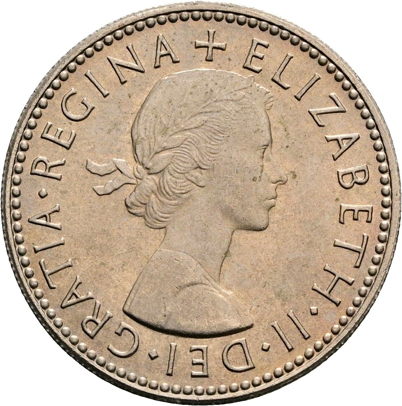 1 Shilling Elisabeth II. 1952-2022 1965 – Vorderseite