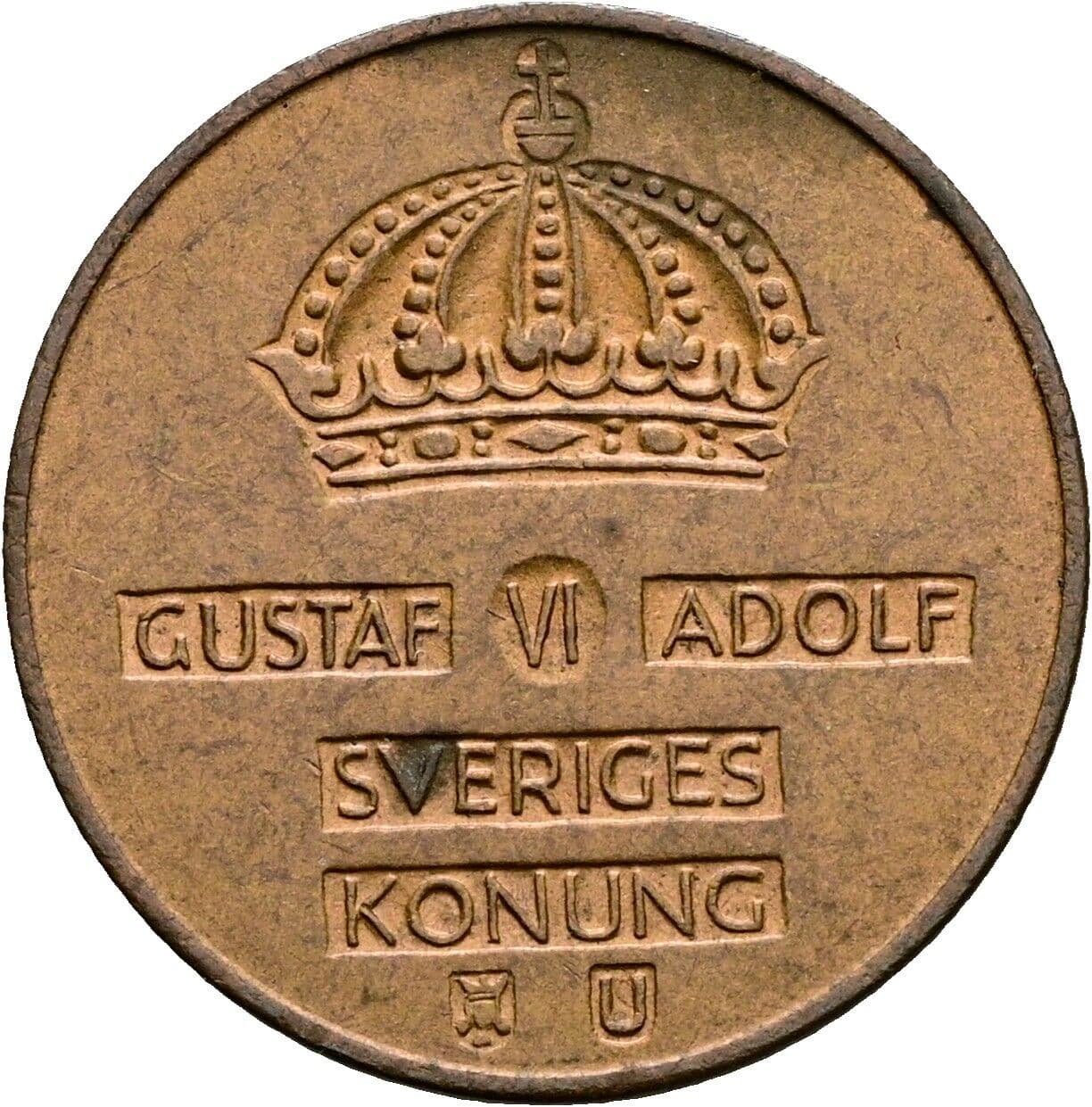 2 Öre Gustaf VI Adolf (1950-1973) 1965 – Rückseite