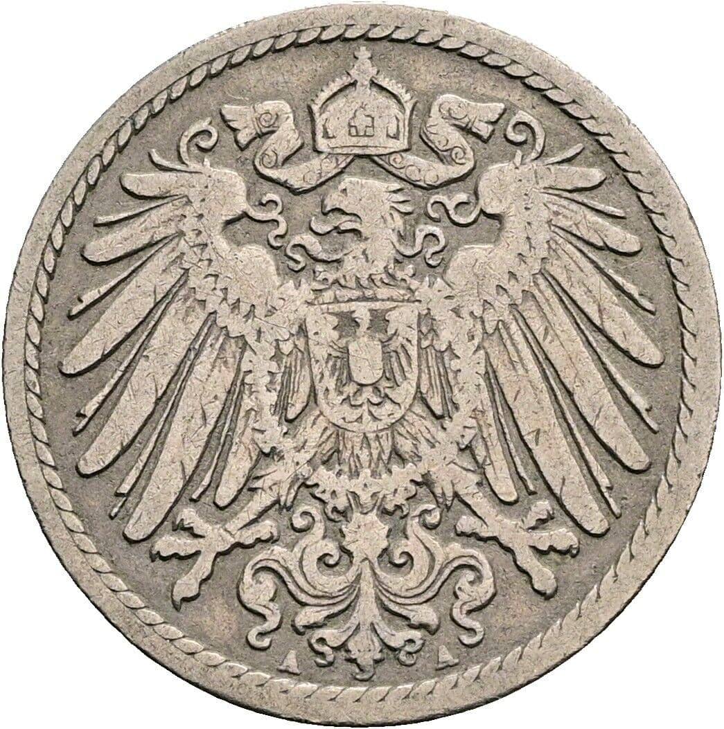 5 Pfennig 1894 A – Rückseite