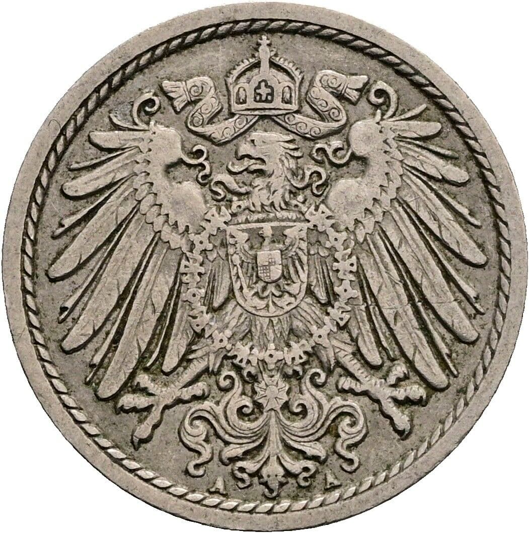 5 Pfennig 1906 A – Rückseite