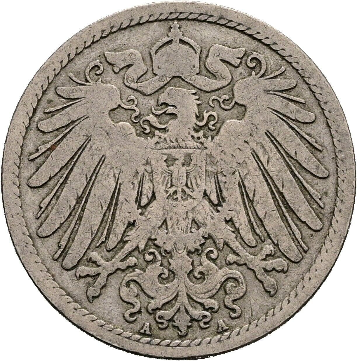 10 Pfennig 1890 A – Rückseite