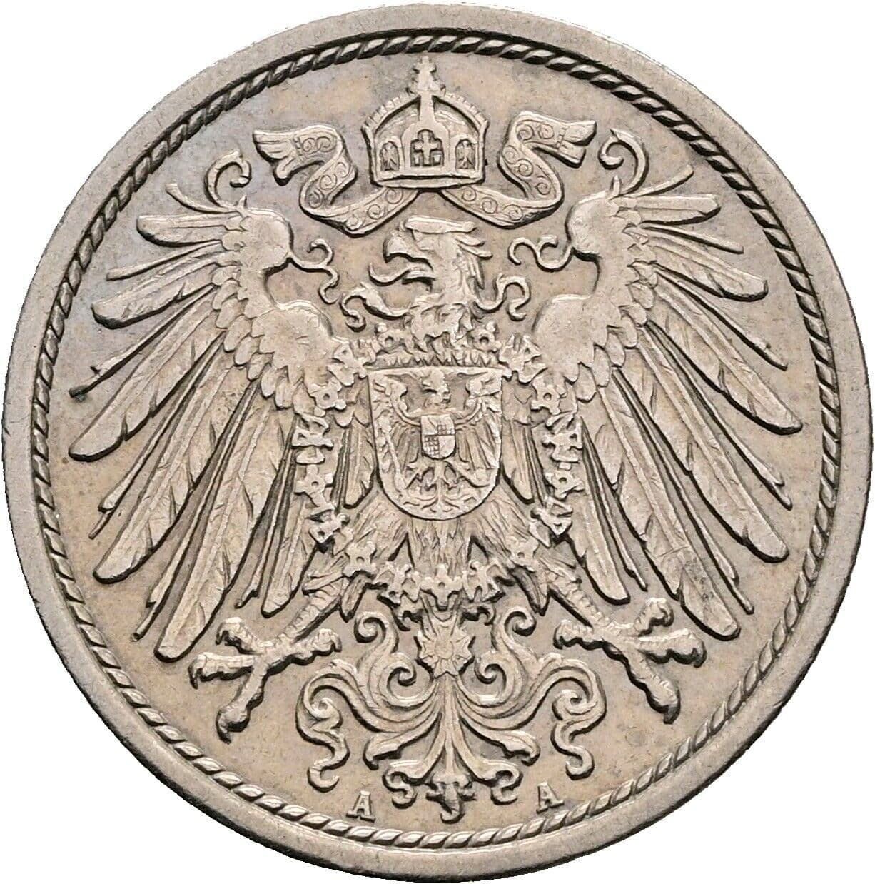 10 Pfennig 1913 A – Rückseite