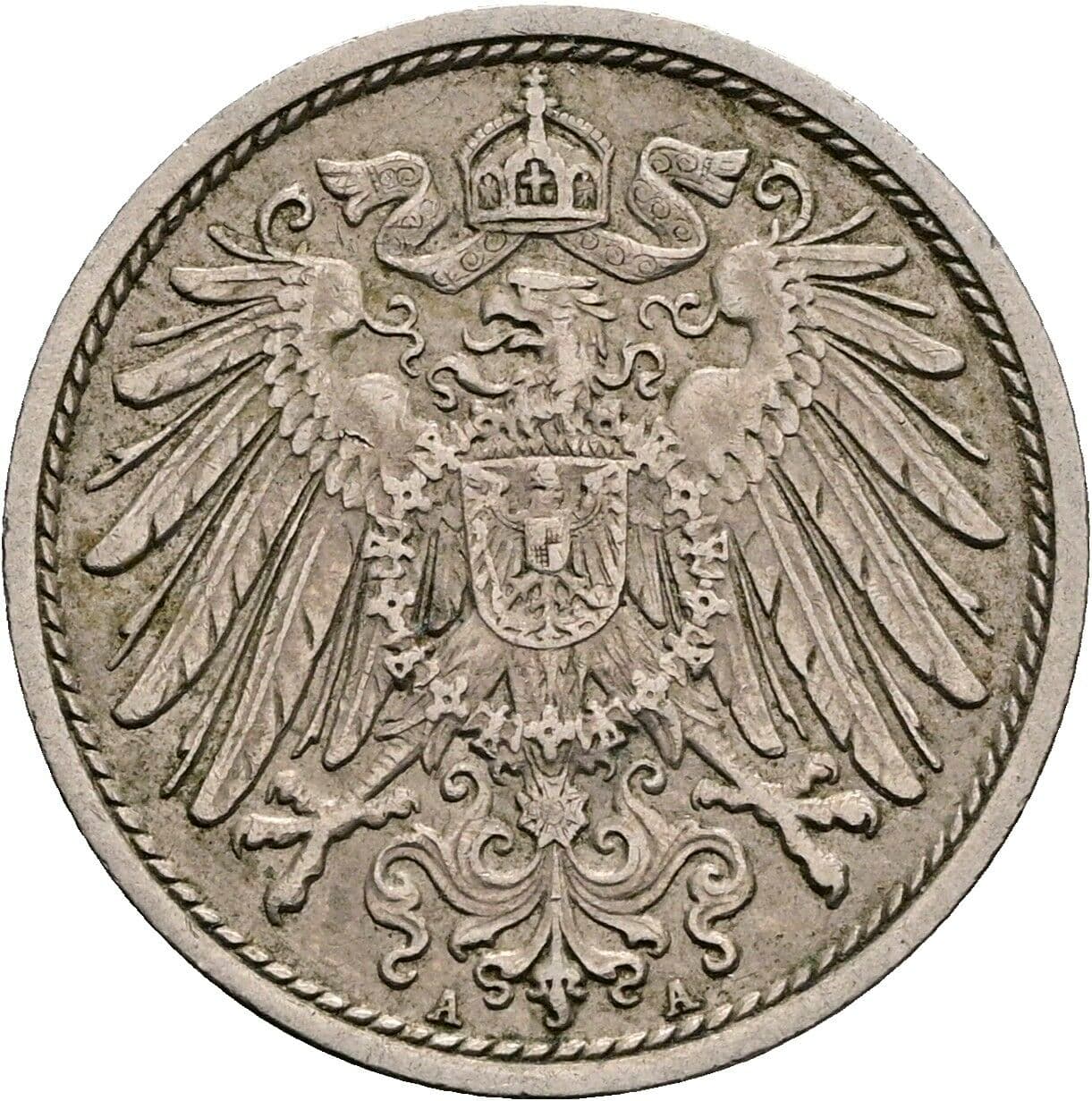 10 Pfennig 1912 A – Rückseite