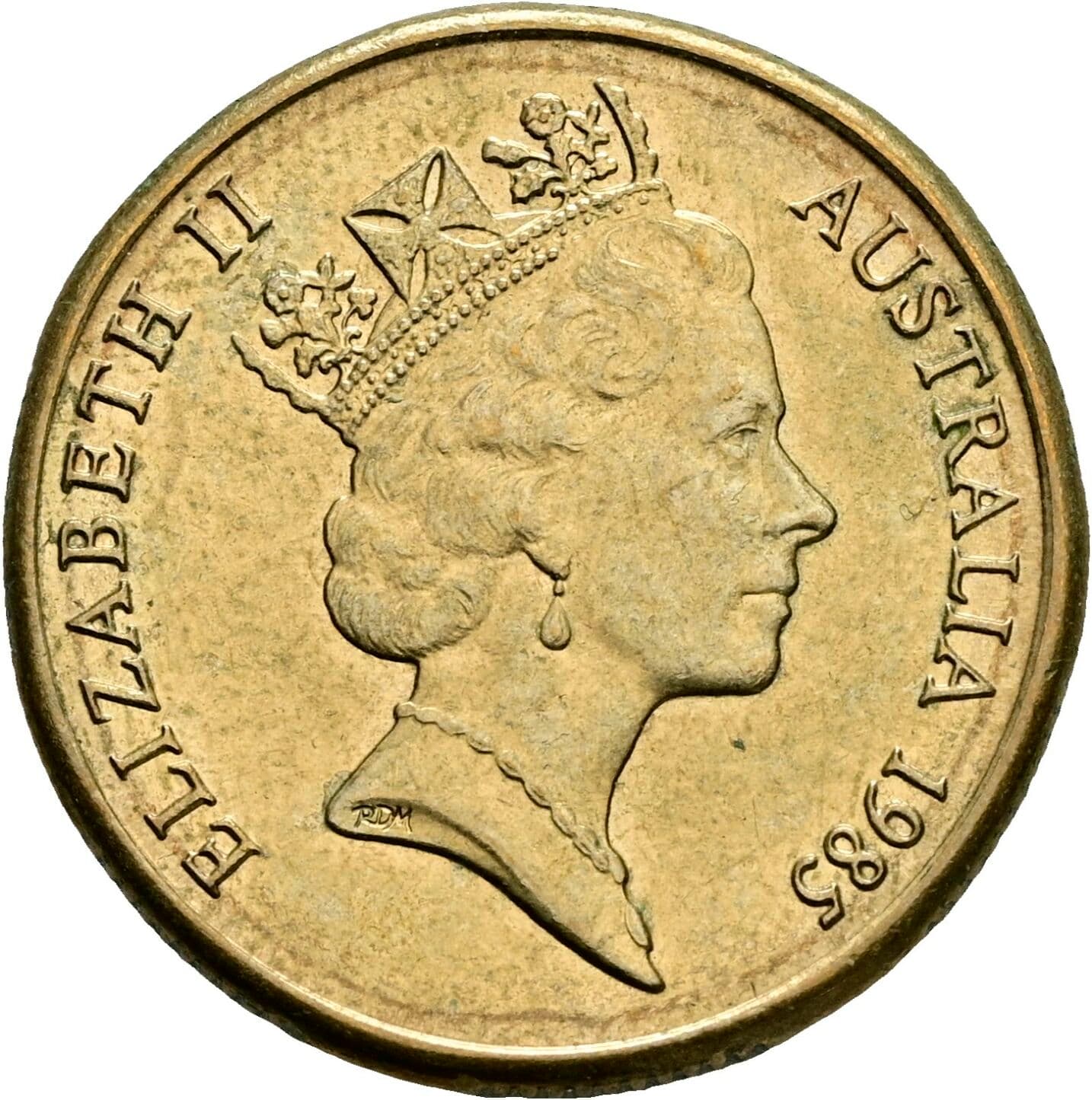 1 Dollar Elisabeth II. 1952-2022 1985 – Vorderseite