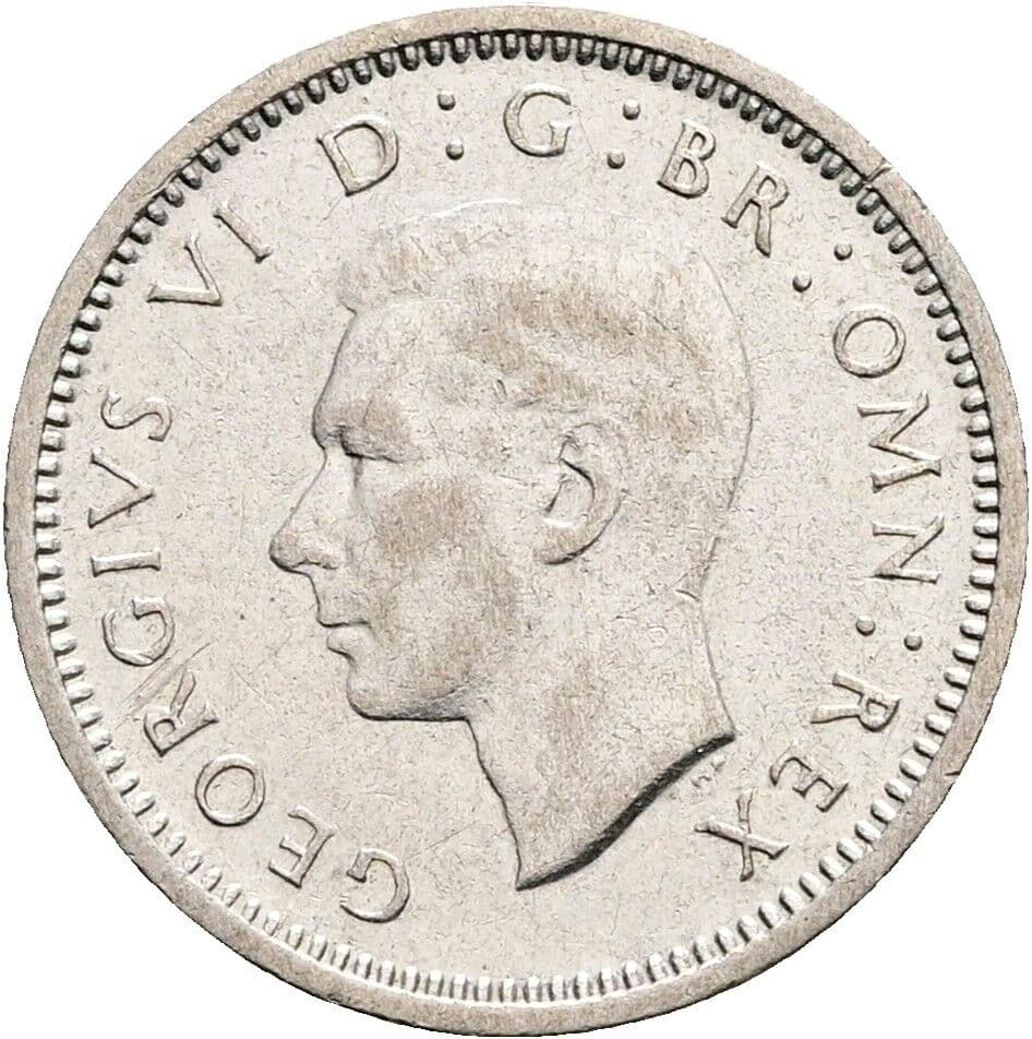 3 Pence 1940 – Vorderseite