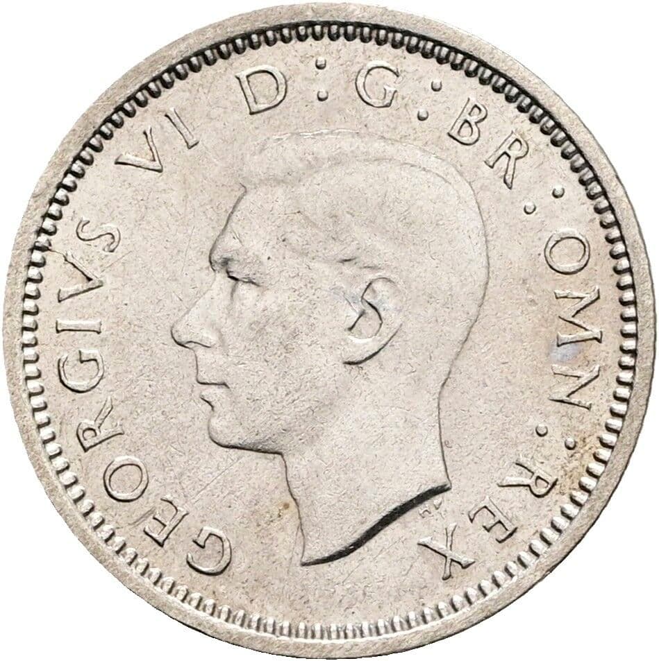 3 Pence George VI. 1936-1952 1940 – Vorderseite