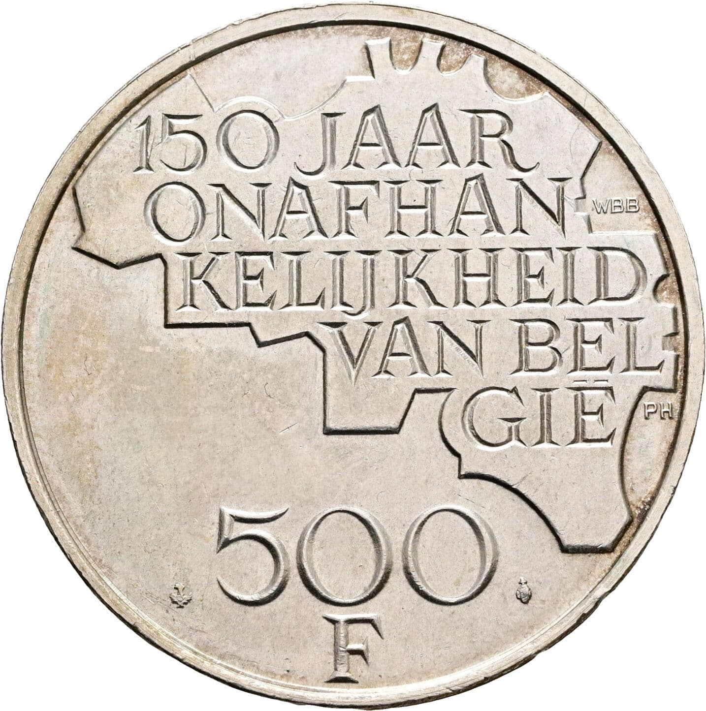 500 Frank Baudouin I. (1951-1993) 1980 – Rückseite