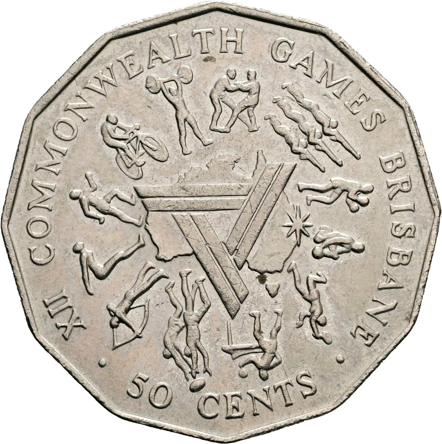 50 Cents Elisabeth II. 1952-2022 1982 – Rückseite