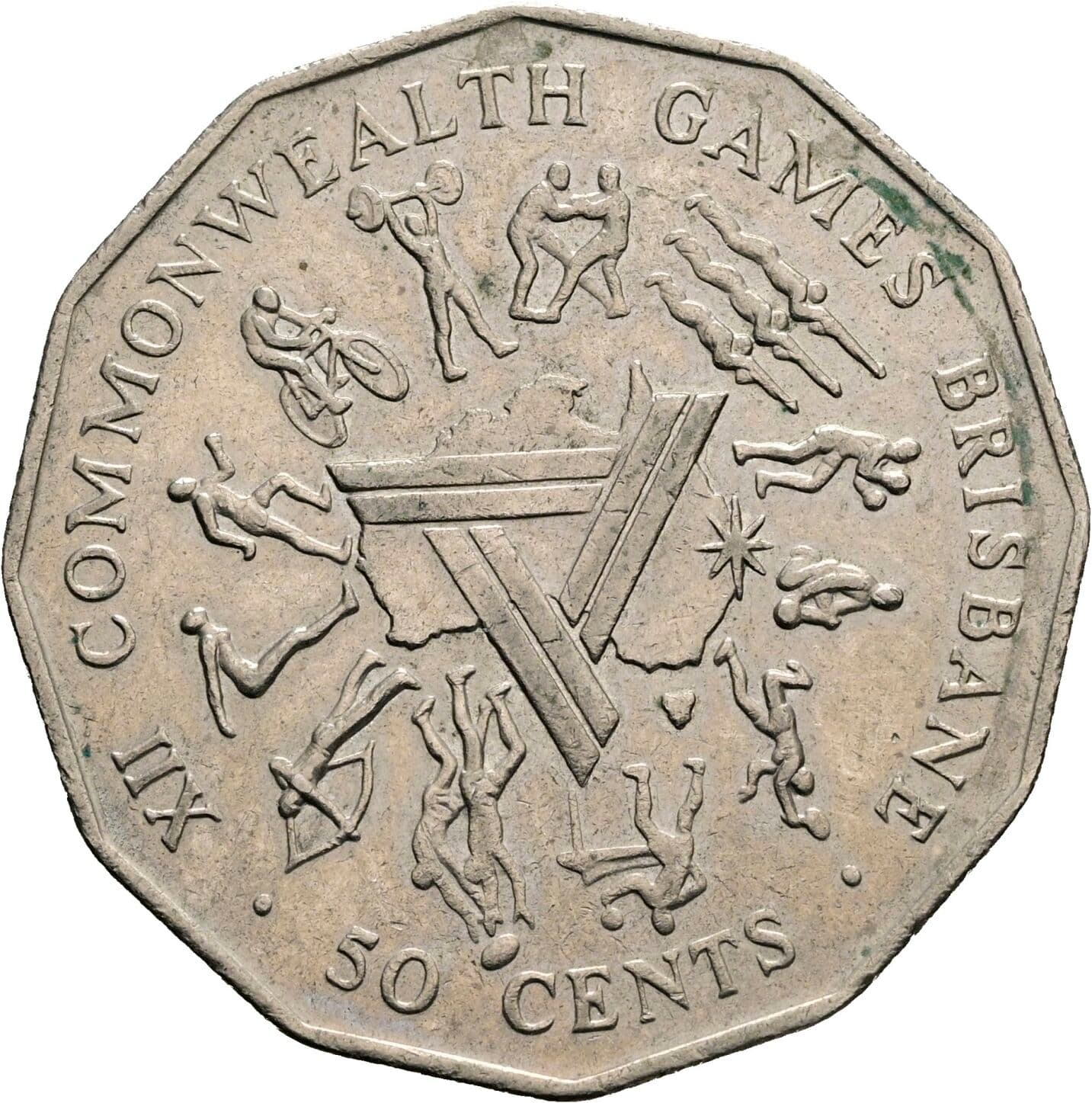 50 Cents Elisabeth II. 1952-2022 1982 – Rückseite