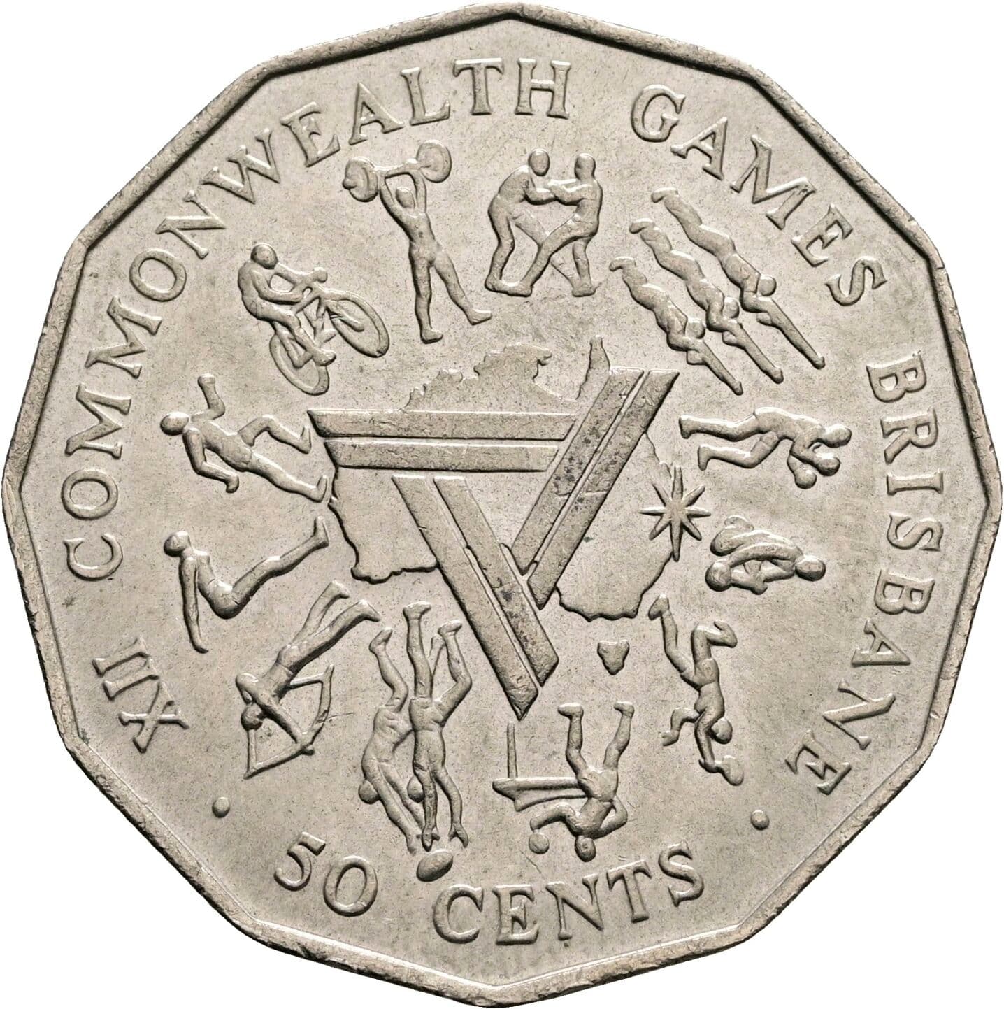 50 Cents Elisabeth II. 1952-2022 1982 – Rückseite
