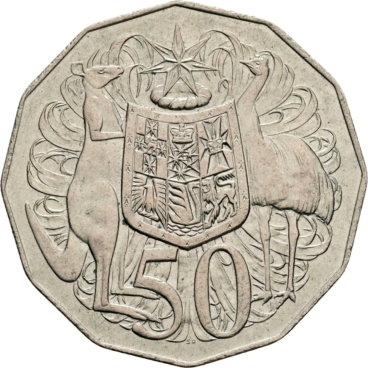 50 Cents Elisabeth II. 1952-2022 1978 – Rückseite
