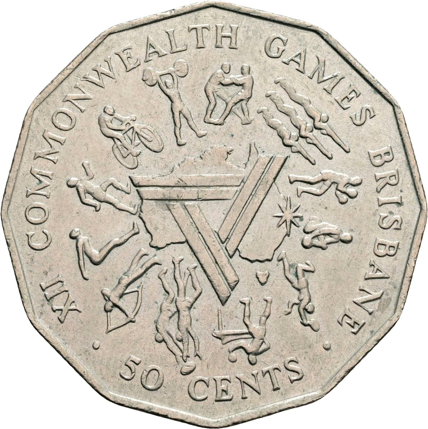 50 Cents Elisabeth II. 1952-2022 1982 – Rückseite