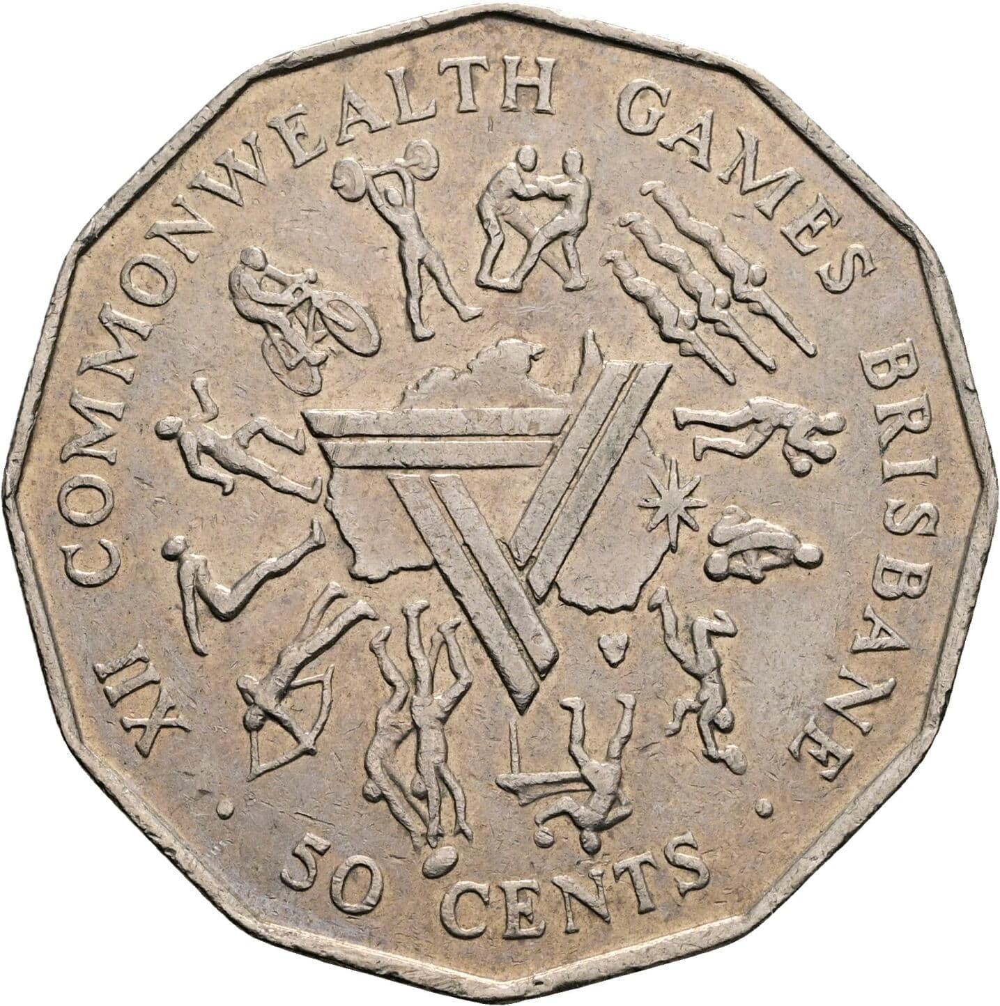 50 Cents Elisabeth II. 1952-2022 1982 – Rückseite