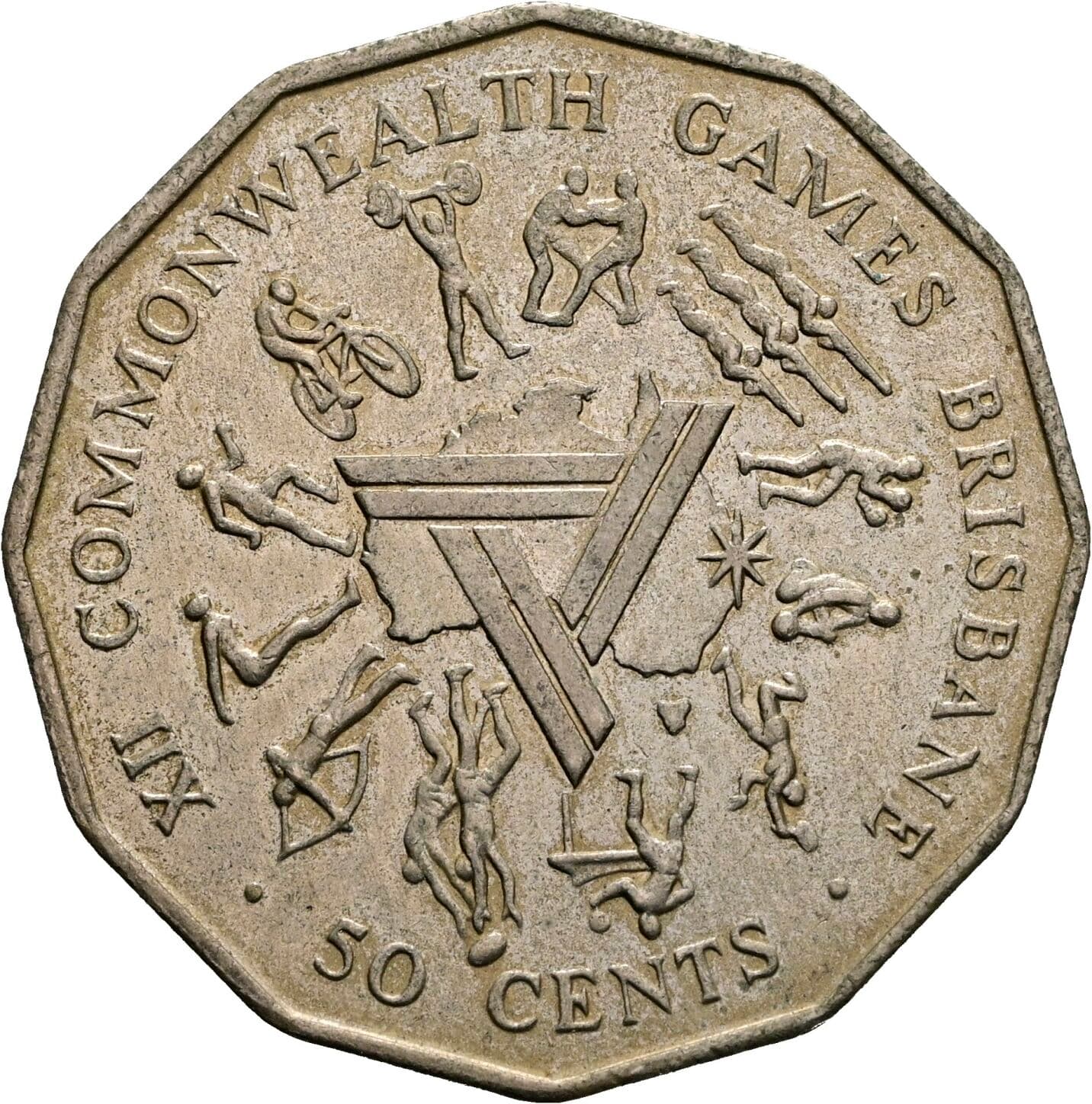 50 Cents Elisabeth II. 1952-2022 1982 – Rückseite