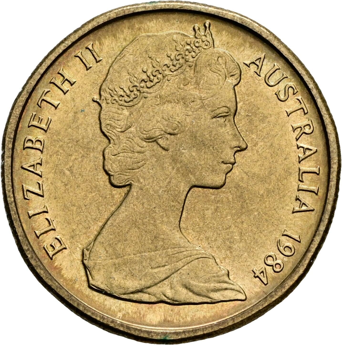 1 Dollar Elisabeth II. 1952-2022 1984 – Vorderseite
