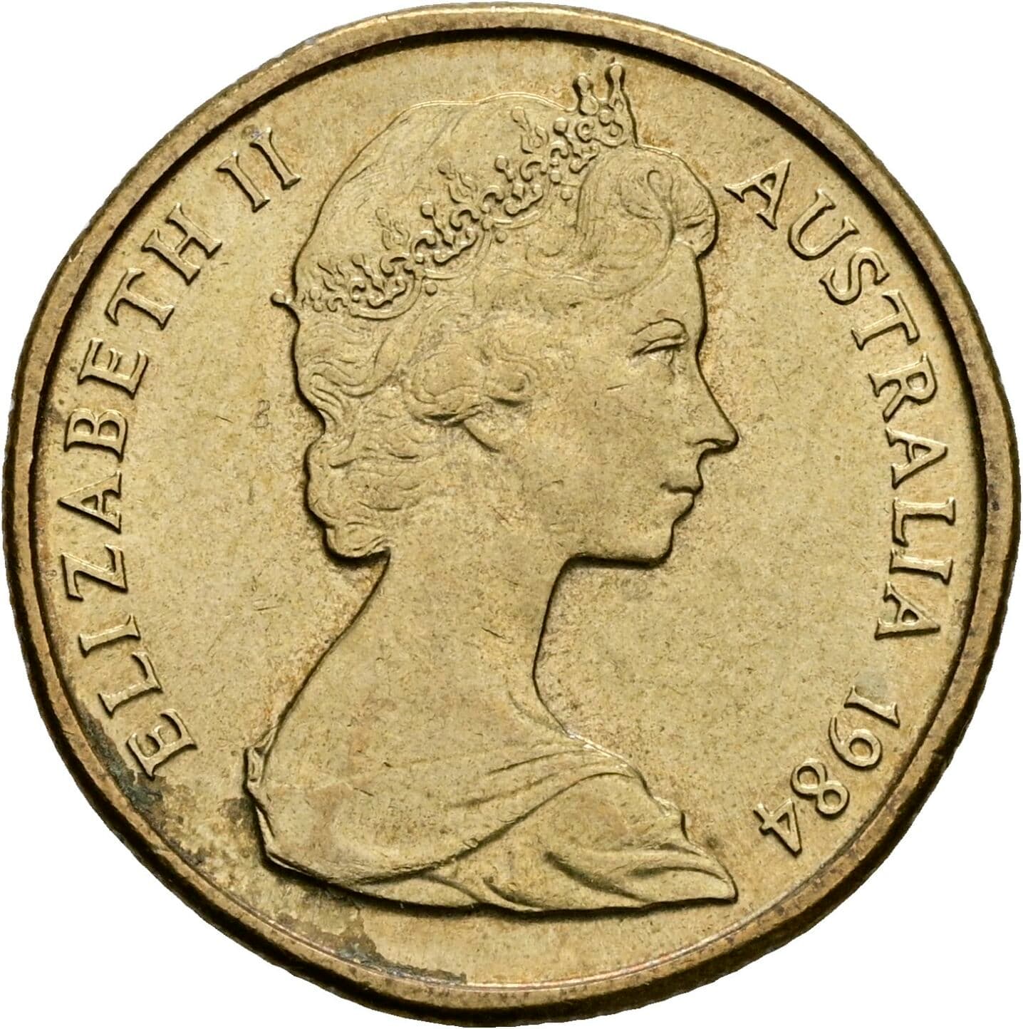 1 Dollar Elisabeth II. 1952-2022 1984 – Vorderseite