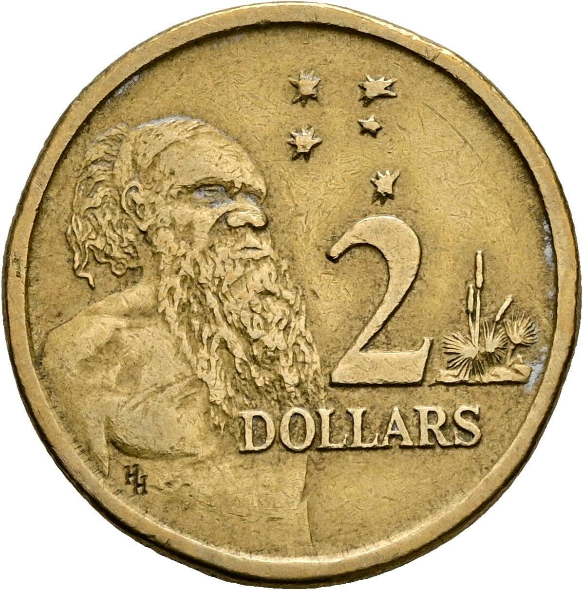 2 Dollars Elisabeth II. 1952-2022 1988 – Rückseite