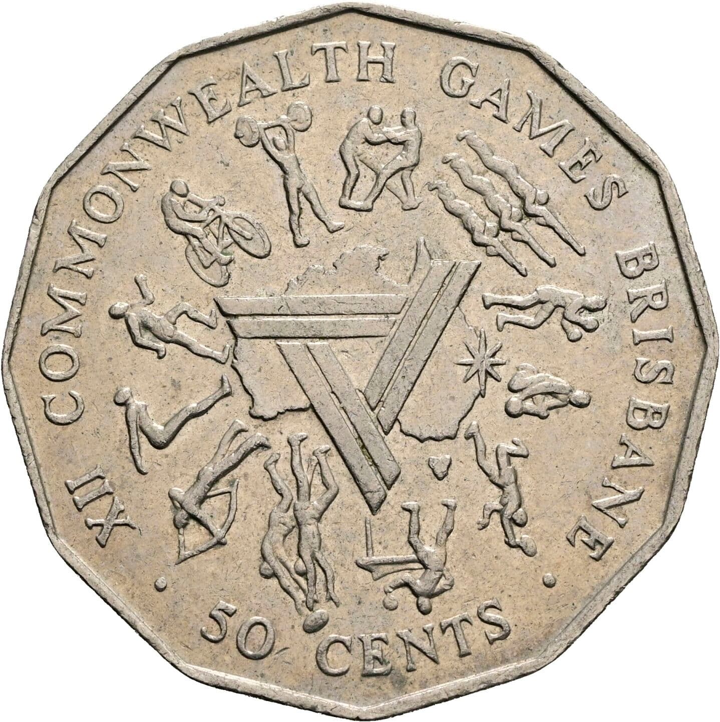 50 Cents Elisabeth II. 1952-2022 1982 – Rückseite