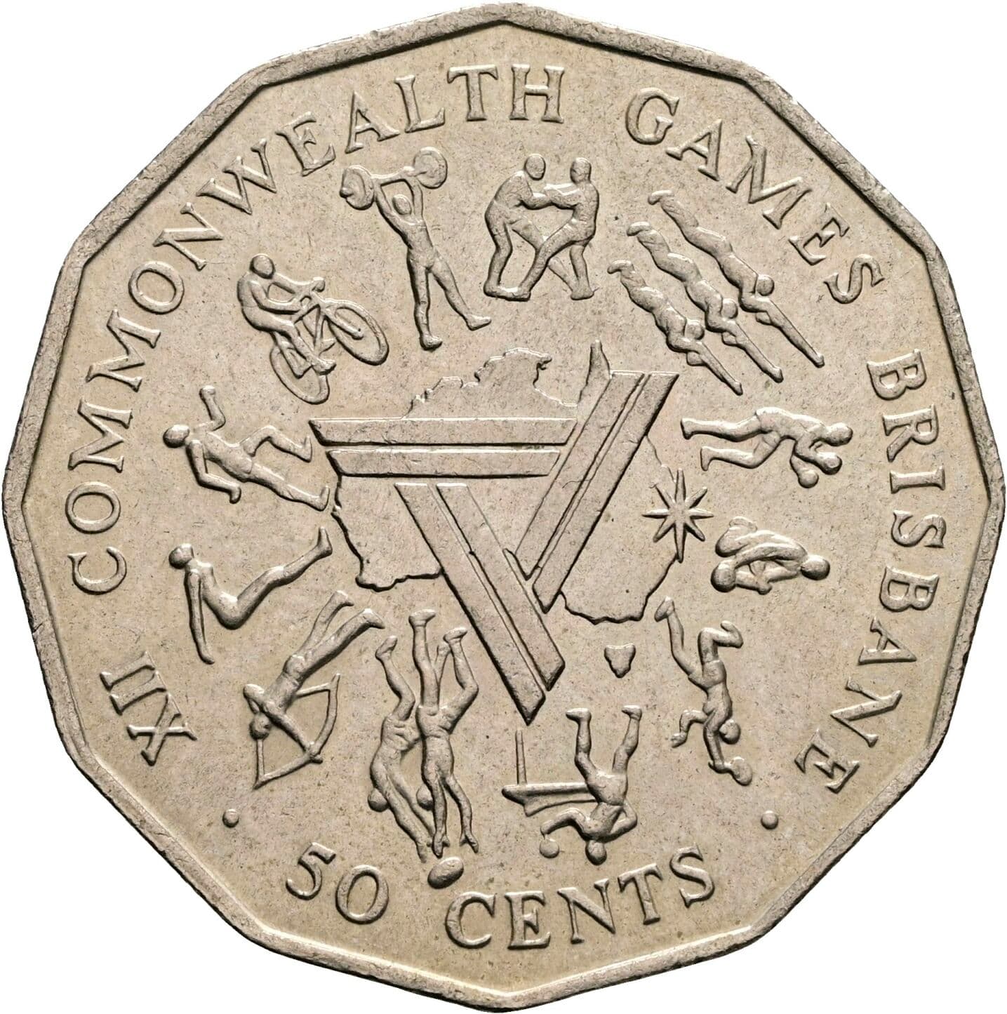 50 Cents Elisabeth II. 1952-2022 1982 – Rückseite