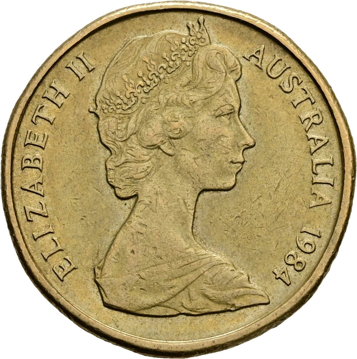 1 Dollar Elisabeth II. 1952-2022 1984 – Vorderseite