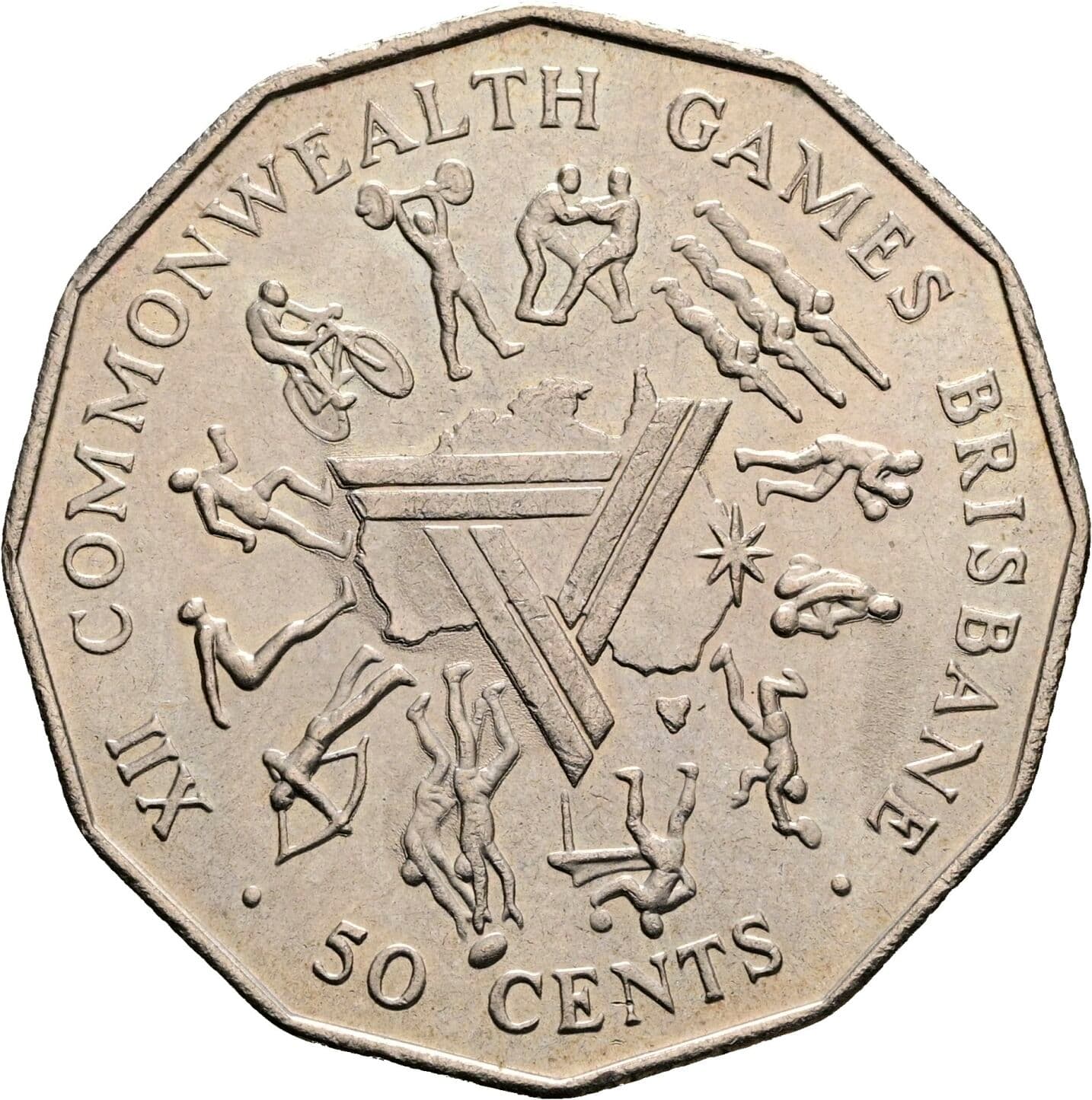 50 Cents Elisabeth II. 1952-2022 1982 – Rückseite