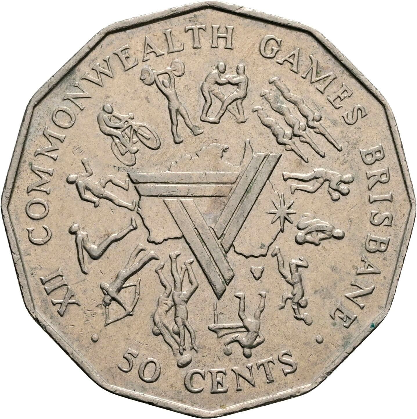 50 Cents Elisabeth II. 1952-2022 1982 – Rückseite