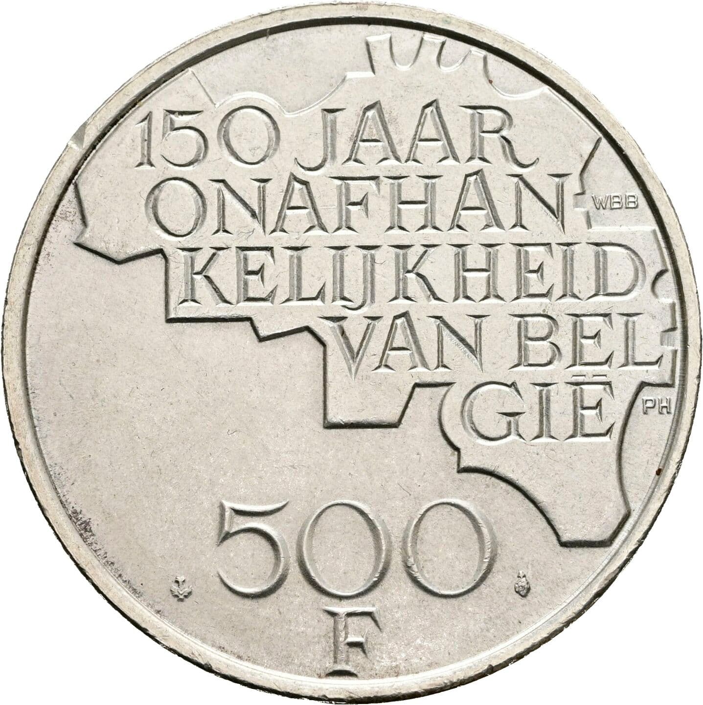 500 Frank Baudouin I. (1951-1993) 1980 – Rückseite