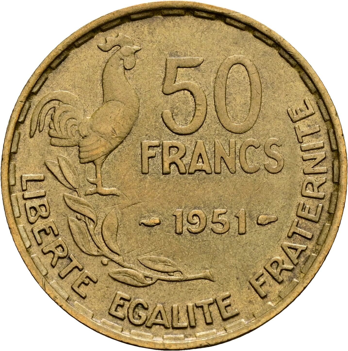 50 Francs 1951 – Vorderseite