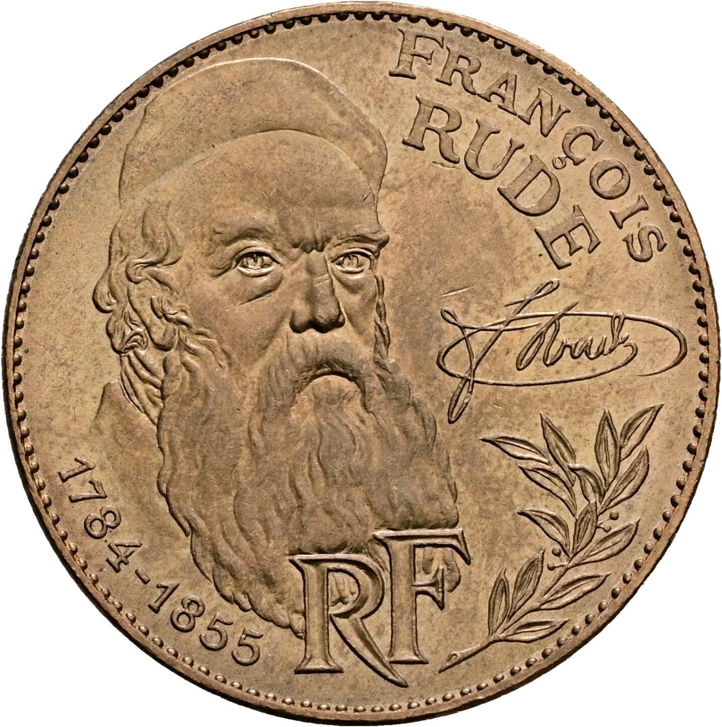10 Francs 1984 – Rückseite