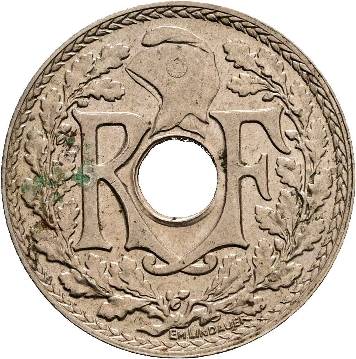 10 Centimes 1939 – Rückseite