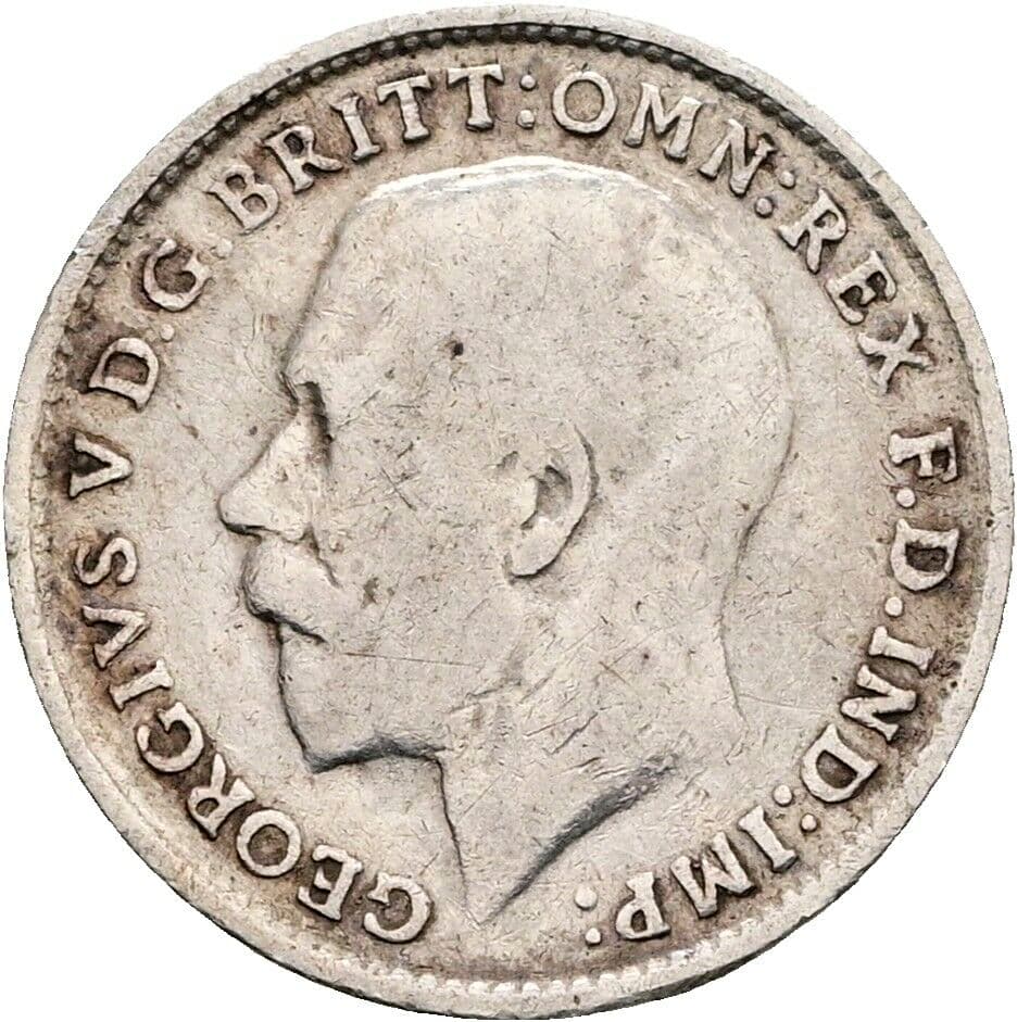 3 Pence George V. 1920 – Vorderseite