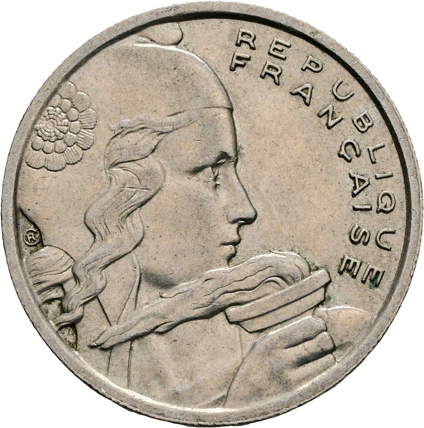 100 Francs 1956 B – Rückseite