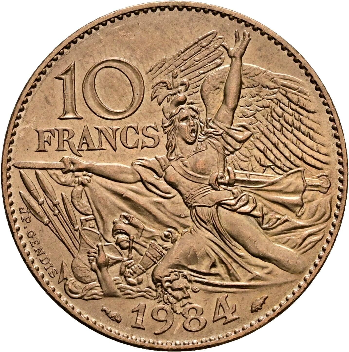 10 Francs 1984 – Vorderseite