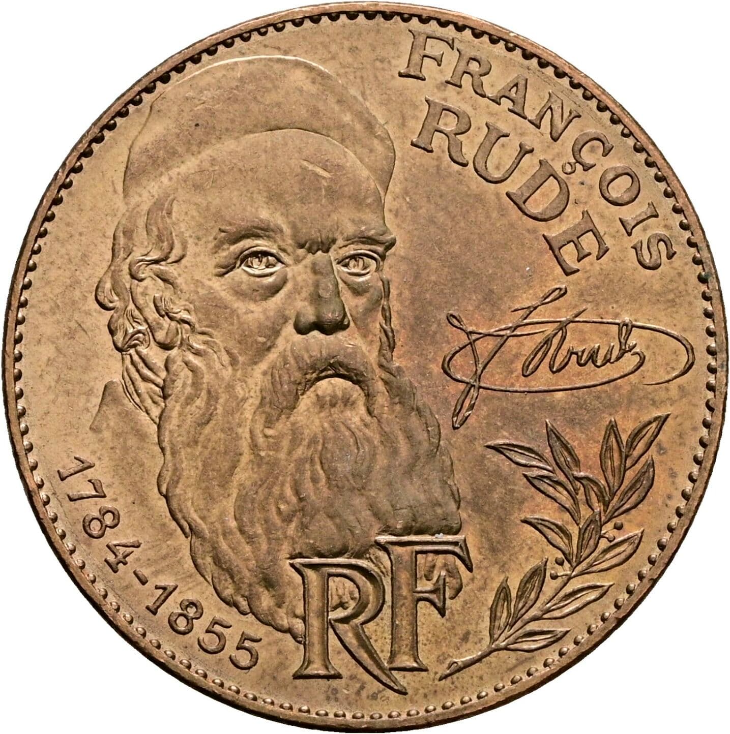 10 Francs 1984 – Rückseite