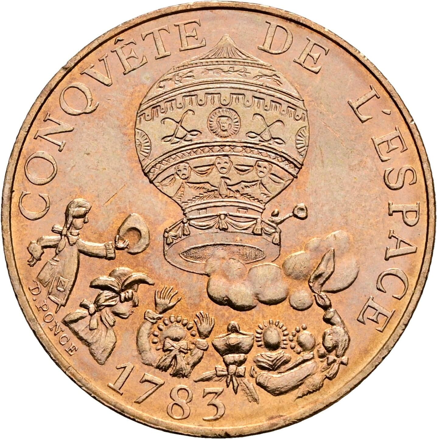 10 Francs 1983 – Rückseite