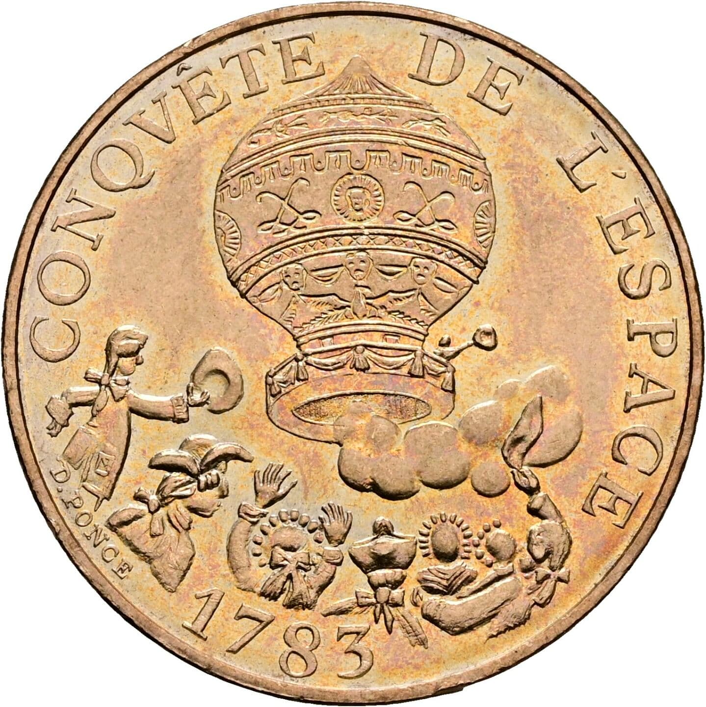 10 Francs 1983 – Rückseite