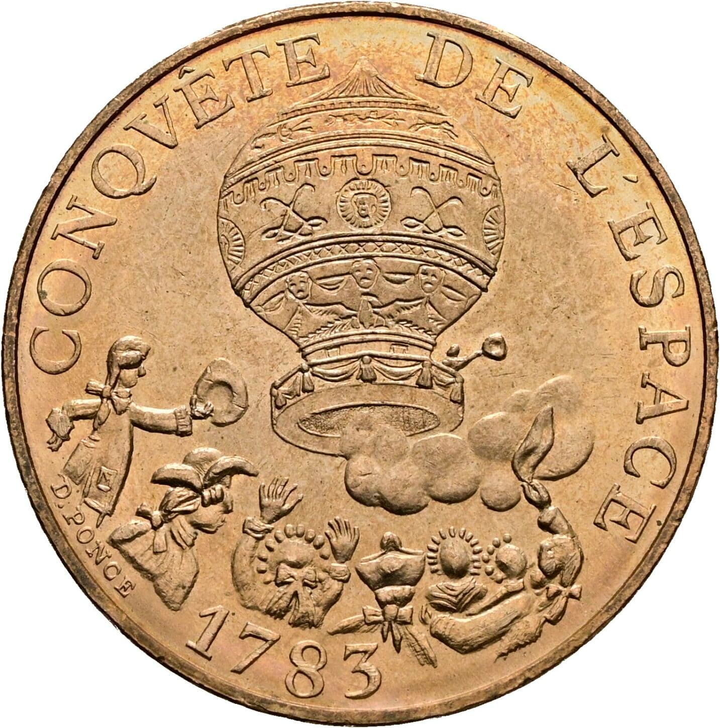 10 Francs 1983 – Rückseite