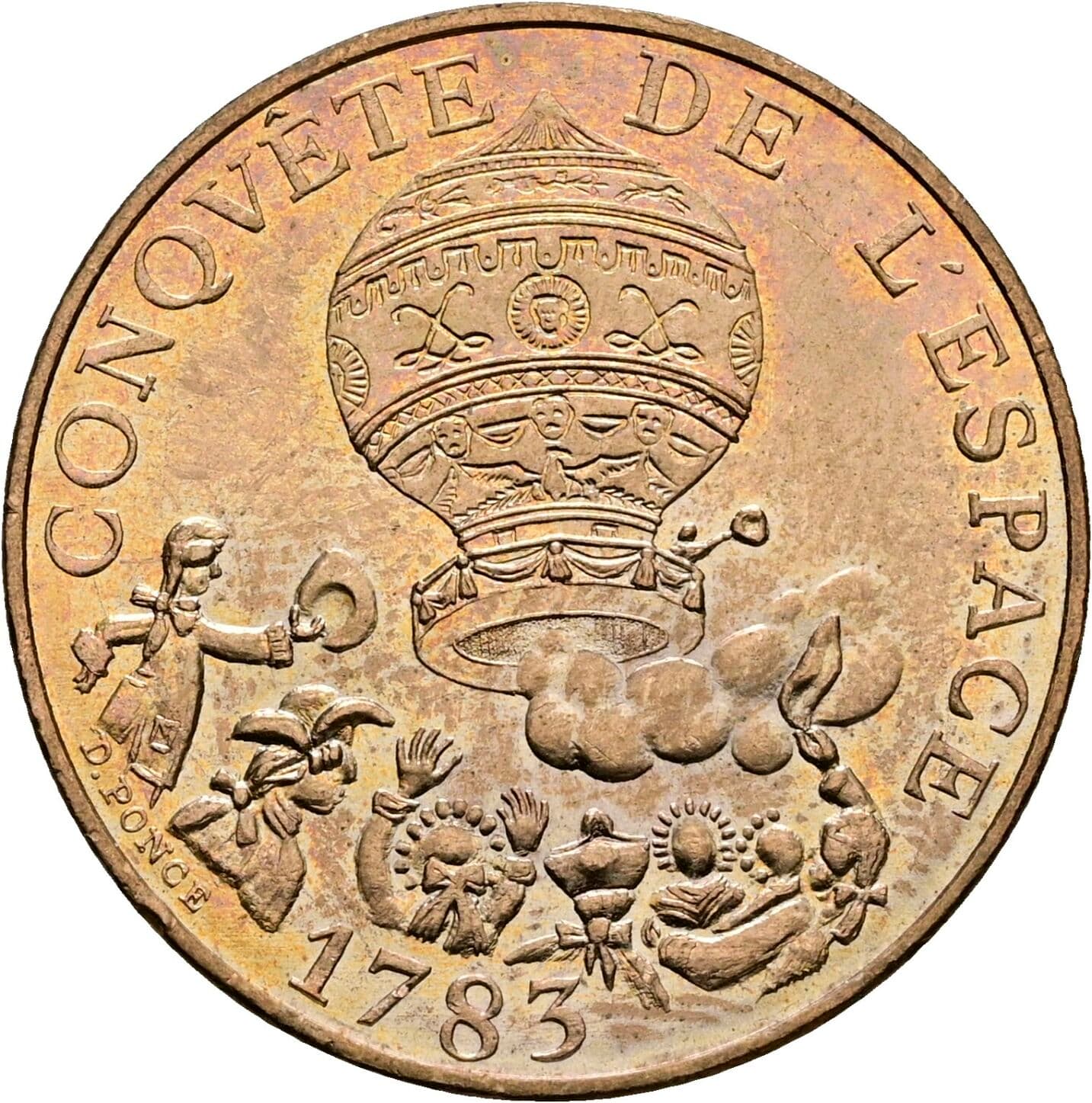 10 Francs 1983 – Rückseite