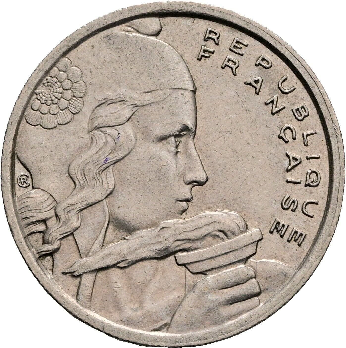 100 Francs 1955 – Rückseite