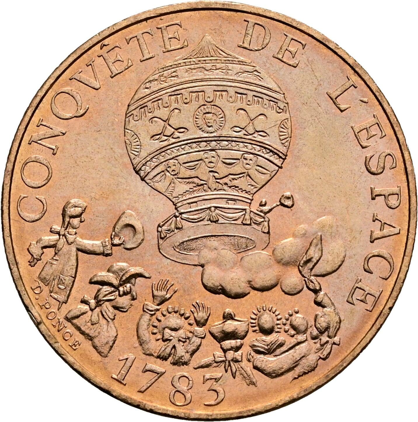 10 Francs 1982 – Rückseite